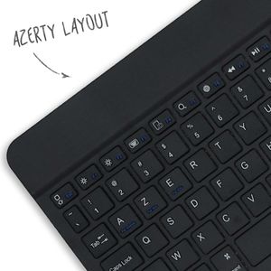 Accezz AZERTY Bluetooth Keyboard Bookcase iPad 6 (2018) 9.7 inch / iPad 5 (2017) 9.7 inch /Air 2 (2014) / Air 1 (2013)