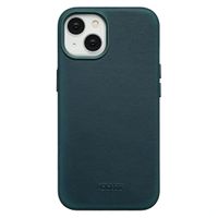 Accezz Vintage Leather Magsafe Backcover iPhone 14 - Smokey Green