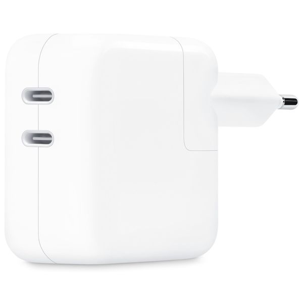 Apple Originele USB-C Power Adapter - Oplader - Dubbele USB-C aansluiting - 35W - Wit