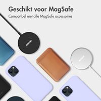 Accezz Liquid Silicone Backcover met MagSafe iPhone 15 Plus - Paars