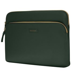 dbramante1928 Paris+ Sleeve - Laptop hoes 14 inch - Echt leer - MacBook Pro 14 inch - Evergreen