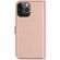 Selencia Echt Lederen Bookcase iPhone 13 Pro Max - Roze