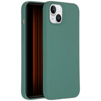 Accezz Liquid Silicone Backcover iPhone 15 Plus - Donkergroen