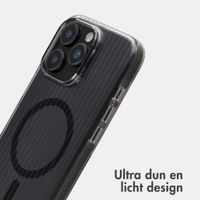 Accezz Lite Backcover met MagSafe | Fluted | Apple iPhone 16 Pro - Smokey Clear