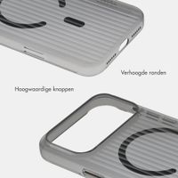 Accezz Lite Backcover met MagSafe | Fluted | Apple iPhone 18 Pro / 17 Pro - Smokey Clear