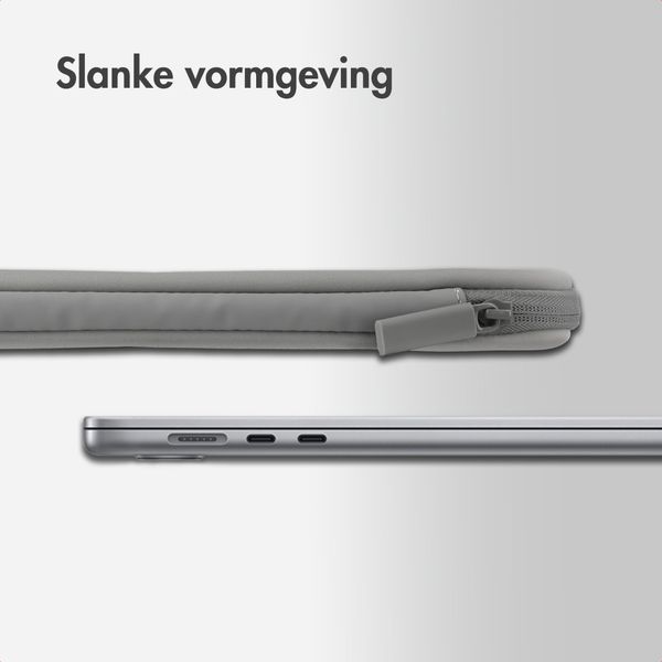 Accezz Laptop hoes 13-14 inch - Laptopsleeve - Slate Gray