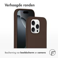 Accezz Liquid Silicone Backcover met MagSafe iPhone 16 Pro Max - New Tea Brown