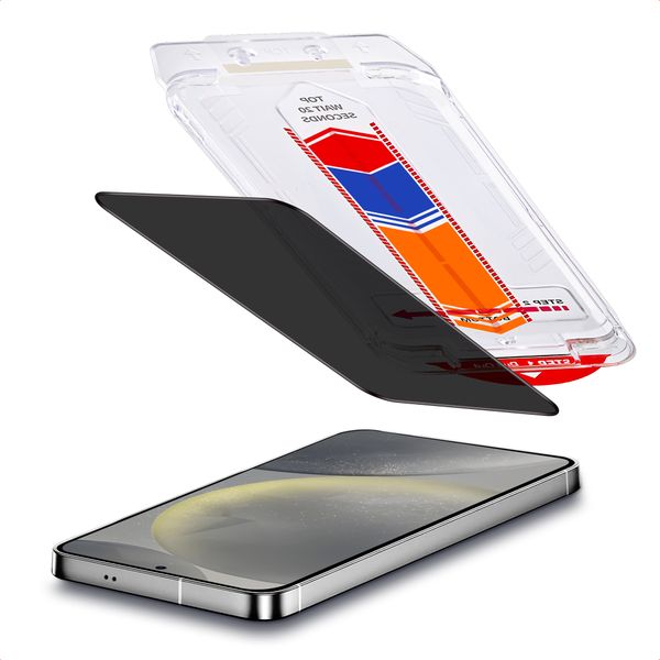 Accezz Gehard Glas Privacy Screenprotector + Applicator Samsung Galaxy S24 / S25