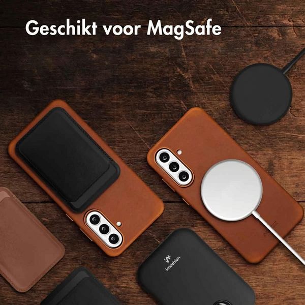 Accezz Vintage Leather Magsafe Backcover Samsung Galaxy A56 - Tabacco Cognac