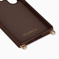 Selencia Rivièra MagSafe Backcover met afneembare haakjes Samsung Galaxy S26 Ultra - Choco Brown