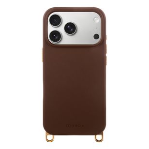 Selencia Rivièra MagSafe Backcover met afneembare haakjes Apple iPhone 17 Pro Max - Choco Brown