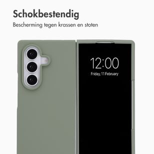 Accezz Liquid Silicone Backcover Samsung Galaxy Z Fold 8 Ultra - Cooper Green