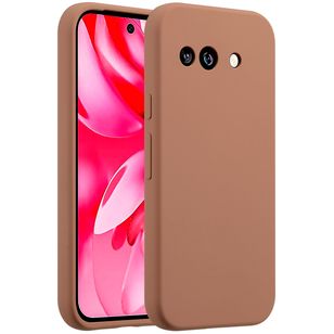 Accezz Liquid Silicone Backcover Google Pixel 9a - Light Brown