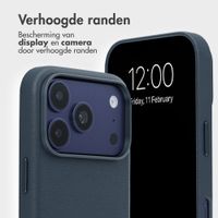 Accezz Leather Bookcase 2-in-1 met MagSafe Apple iPhone 18 Pro / 17 Pro - Nightfall Blue