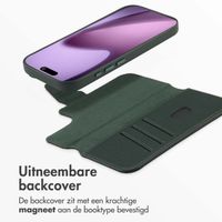 Accezz Leather Bookcase 2-in-1 met MagSafe Apple iPhone 17 - Cedar Green