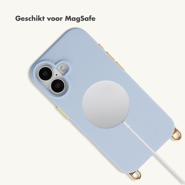 Selencia Rivièra MagSafe Backcover met afneembare haakjes Apple iPhone 17 - Powder Blue