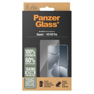 PanzerGlass Ultra-Wide Fit Anti-Bacterial Screenprotector Xiaomi 14T Pro 