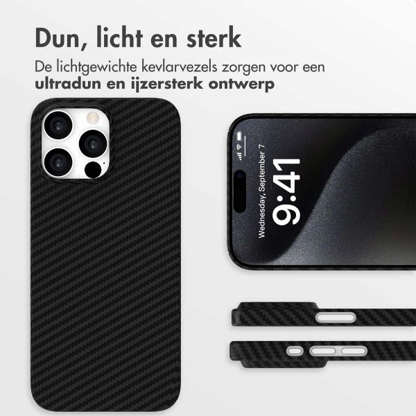 Accezz MagSafe Kevlar Backcover Apple iPhone 15 Pro Max - Black