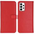 Selencia Echt Lederen Bookcase Samsung Galaxy A23 (5G) - Rood