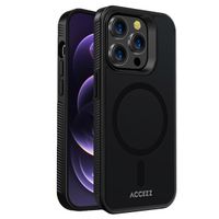 Accezz Rugged Frosted MagSafe Backcover Apple iPhone 14 Pro Max - Zwart