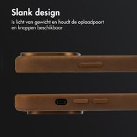 Accezz Vintage Leather MagSafe Backcover Apple iPhone 16 Pro Max - Tabacco Cognac