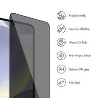 Accezz Gehard Glas Privacy Screenprotector + Applicator Samsung Galaxy S24 FE