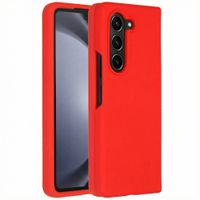 Accezz Liquid Silicone Backcover Samsung Galaxy Z Fold 5 - Rood