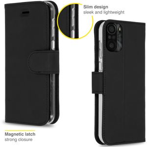 Accezz Wallet Softcase Bookcase Xiaomi Mi 11i  - Zwart