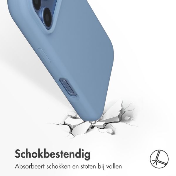 Accezz Liquid Silicone Backcover met MagSafe Apple iPhone 18 Pro Max / 17 Pro Max - Lichtblauw