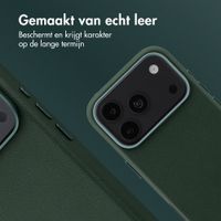 Accezz MagSafe Leather Backcover Apple iPhone 18 Pro / 17 Pro - Cedar Green