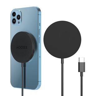 Accezz Wireless Charger USB-C - MagSafe en Qi2 Draadloze Oplader - 1 meter - Zwart