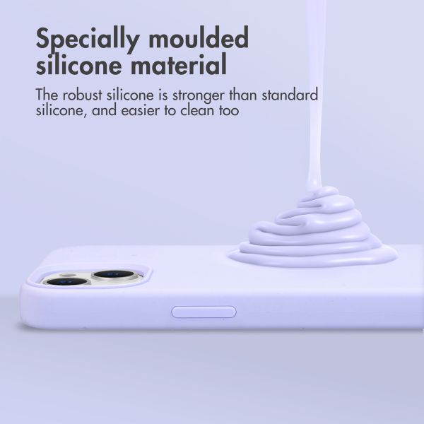 Accezz Liquid Silicone Backcover Apple iPhone 13 Pro Max - Paars