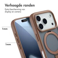 Accezz Ring Stand Backcover met MagSafe Apple iPhone 17 Pro - Bruin
