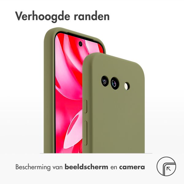 Accezz Liquid Silicone Backcover Google Pixel 9a - Cooper Green