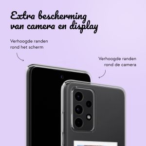 Gepersonaliseerd hoesje met polaroid Samsung Galaxy A52(s) (5G/4G) - Transparant