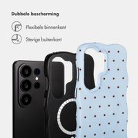 Selencia Vivid Wavy Backcover met MagSafe Samsung Galaxy S26 Ultra - Happy Dots Digital Sky