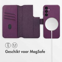 Accezz Leather Bookcase 2-in-1 met MagSafe Samsung Galaxy S24 Ultra - Heath Purple