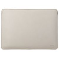 Accezz Leather Laptop hoes Apple MacBook 16 inch - Laptopsleeve - Beige