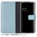 Selencia Echt Lederen Bookcase Samsung Galaxy S22 - Air Blue