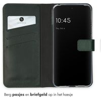 Selencia Echt Leren Bookcase Google Pixel 8 - Groen