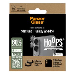 PanzerGlass Camera Protector Hoops Optic Rings Samsung Galaxy S25 Edge - Transparant