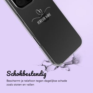 Gepersonaliseerd hoesje met sierlijk hartje iPhone 16 Pro Max - Transparant