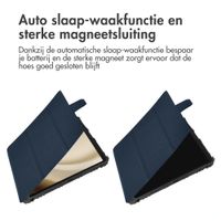 Accezz Rugged Trifold Bookcase Samsung Galaxy Tab A9 Plus - Donkerblauw