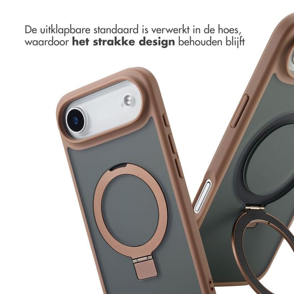 Accezz Ring Stand Backcover met MagSafe Apple iPhone 17 Air - Bruin