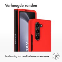 Accezz Liquid Silicone Backcover Samsung Galaxy Z Fold 5 - Rood