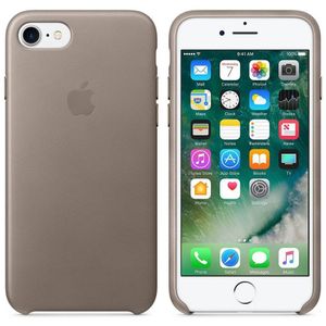 Apple Leather Backcover iPhone SE (2022 / 2020) / 8 / 7 - Taupe