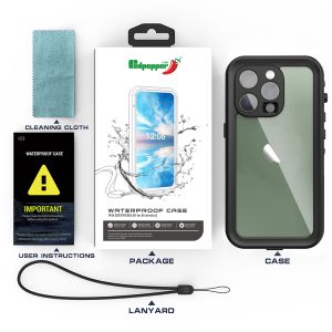 Redpepper Dot Plus Waterproof Backcover iPhone 14 Pro - Zwart