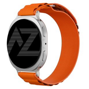 Accezz Nylon Alpine bandje Samsung Galaxy Watch 9 (40/44mm) / Watch 8 (40/44mm) / Classic (46mm) - Oranje