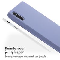 Accezz Liquid Silicone Backcover met penhouder Apple iPad Pro 11 (2022 / 2021 / 2020 / 2018) - Lila