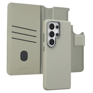 Accezz Leather Bookcase 2-in-1 met MagSafe Samsung Galaxy S26 Ultra - Light Grey
